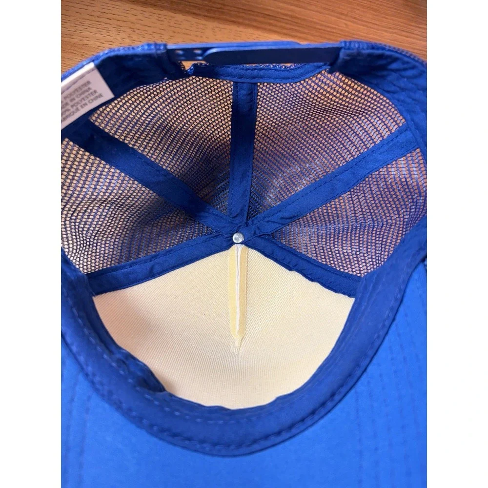 Vintage Blockbuster Video Hat Trucker Cap 80s Mesh Snap Back Royal Blue Oregon